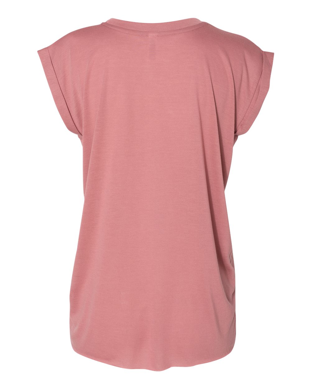 BELLA + CANVAS Women’s Flowy Rolled Cuffs Muscle Tee - 8804