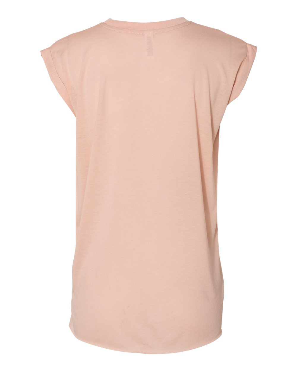 BELLA + CANVAS Women’s Flowy Rolled Cuffs Muscle Tee - 8804