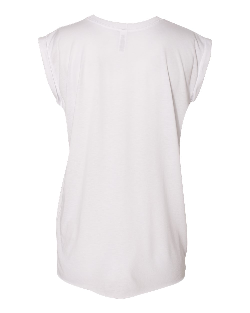 BELLA + CANVAS Women’s Flowy Rolled Cuffs Muscle Tee - 8804