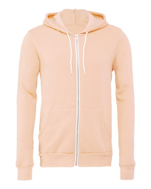 Unisex Sponge Fleece Full-Zip Hoodie Sweatshirt