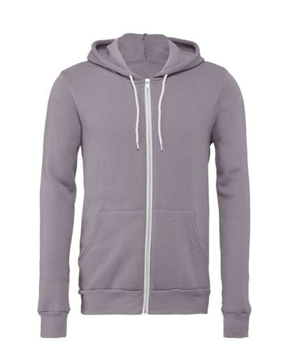 Unisex Sponge Fleece Full-Zip Hoodie Sweatshirt
