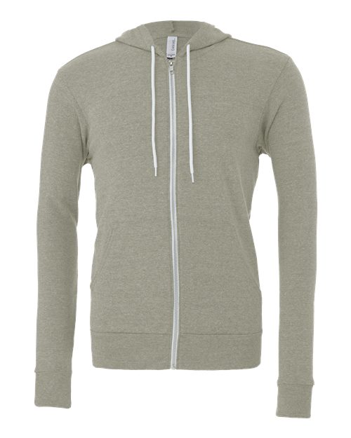 Unisex Sponge Fleece Full-Zip Hoodie Sweatshirt