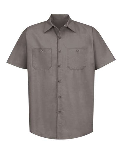 Men's Tall Industrial Short Sleeve Work Shirt