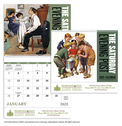 Good Value  The Saturday Evening Post  Spiral Calendar-7009