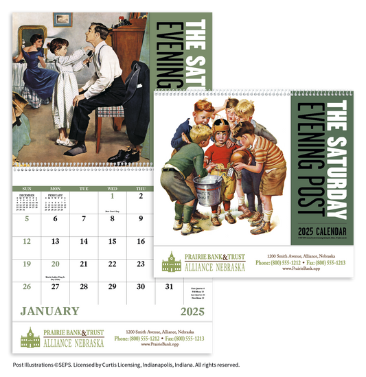 Good Value  The Saturday Evening Post  Spiral Calendar-7009