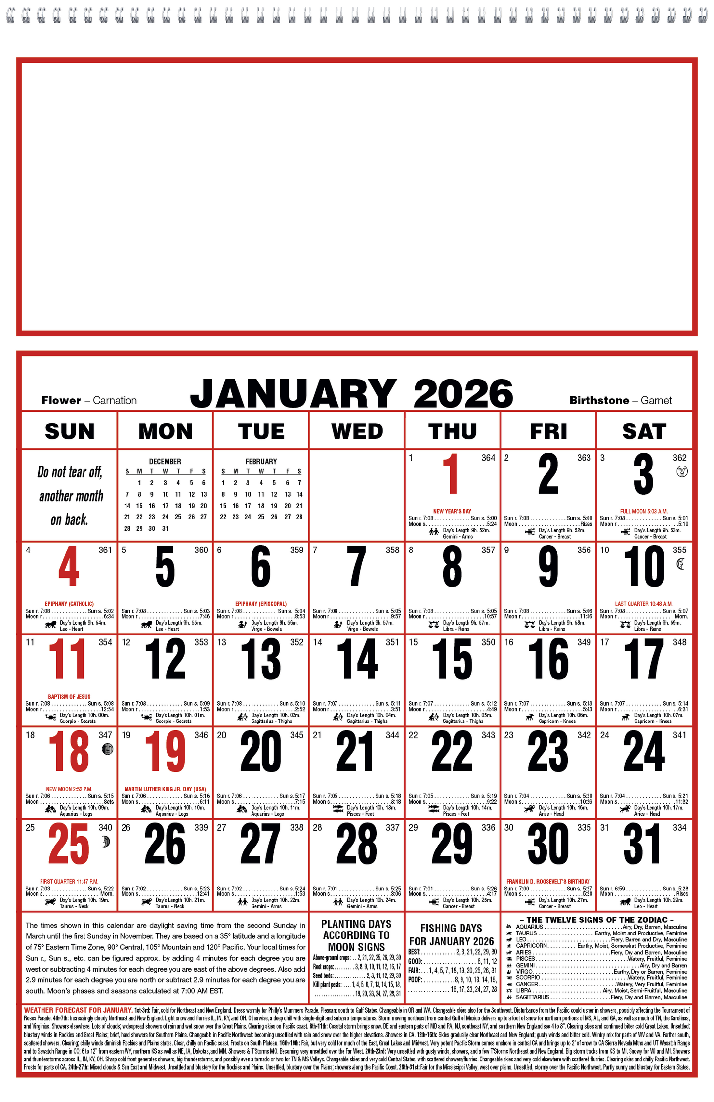 Triumph Calendars Large Almanac-6701