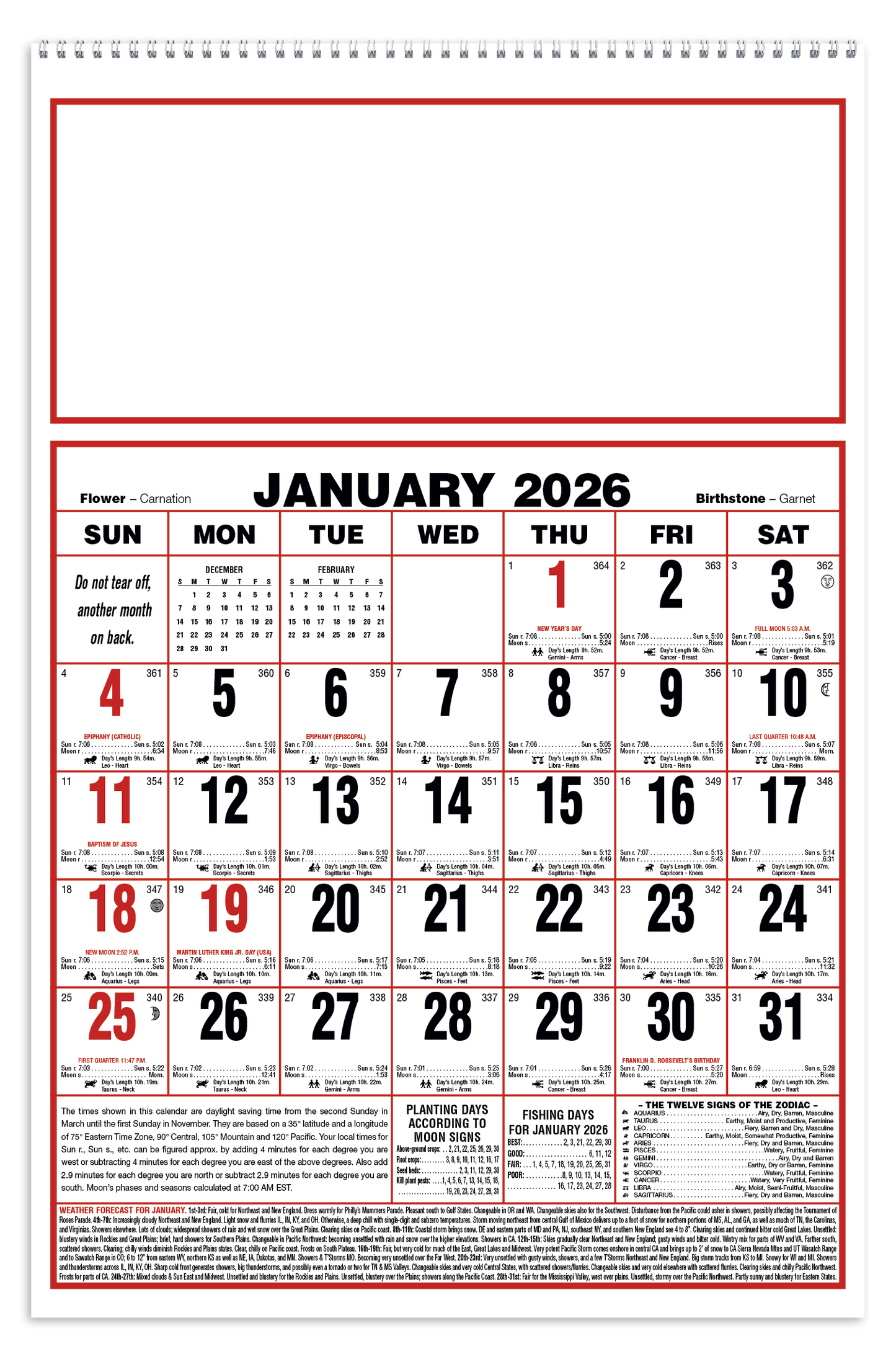 Triumph Calendars Large Almanac-6701