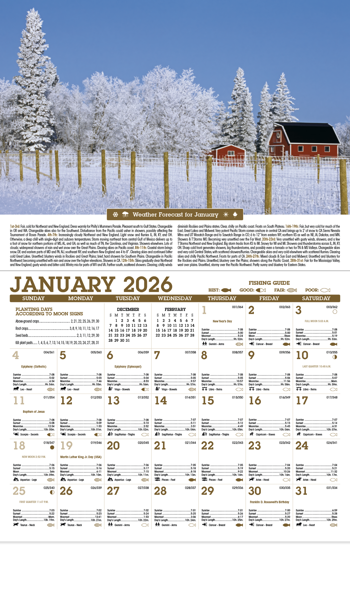 Triumph Calendars Scenic Almanac-6702