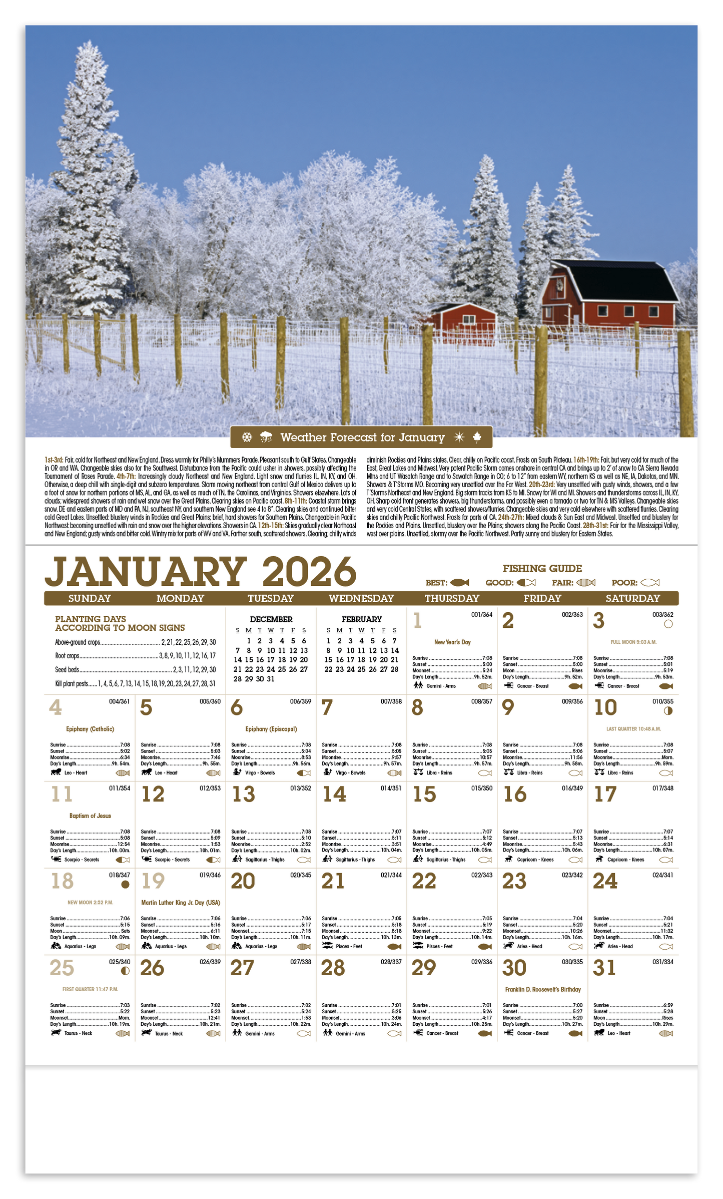 Triumph Calendars Scenic Almanac-6702