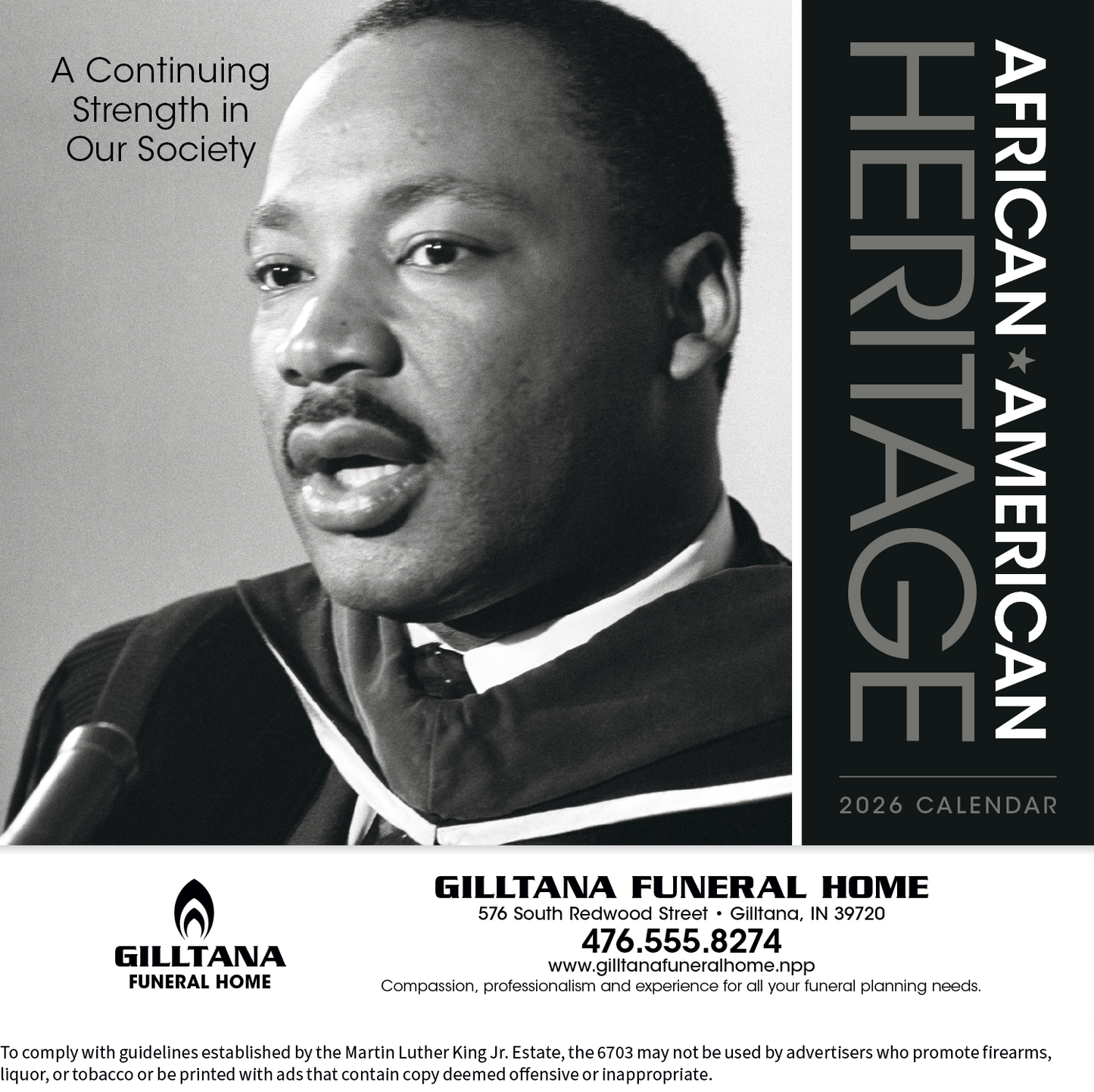 Triumph Calendars AfricanAmerican Heritage Dr Martin Luther King Jr Calendar-6703