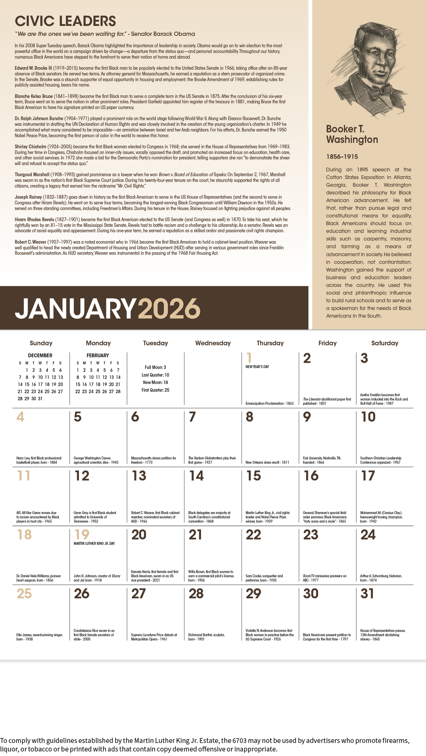 Triumph Calendars AfricanAmerican Heritage Dr Martin Luther King Jr Calendar-6703
