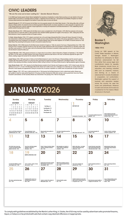Triumph Calendars AfricanAmerican Heritage Dr Martin Luther King Jr Calendar-6703
