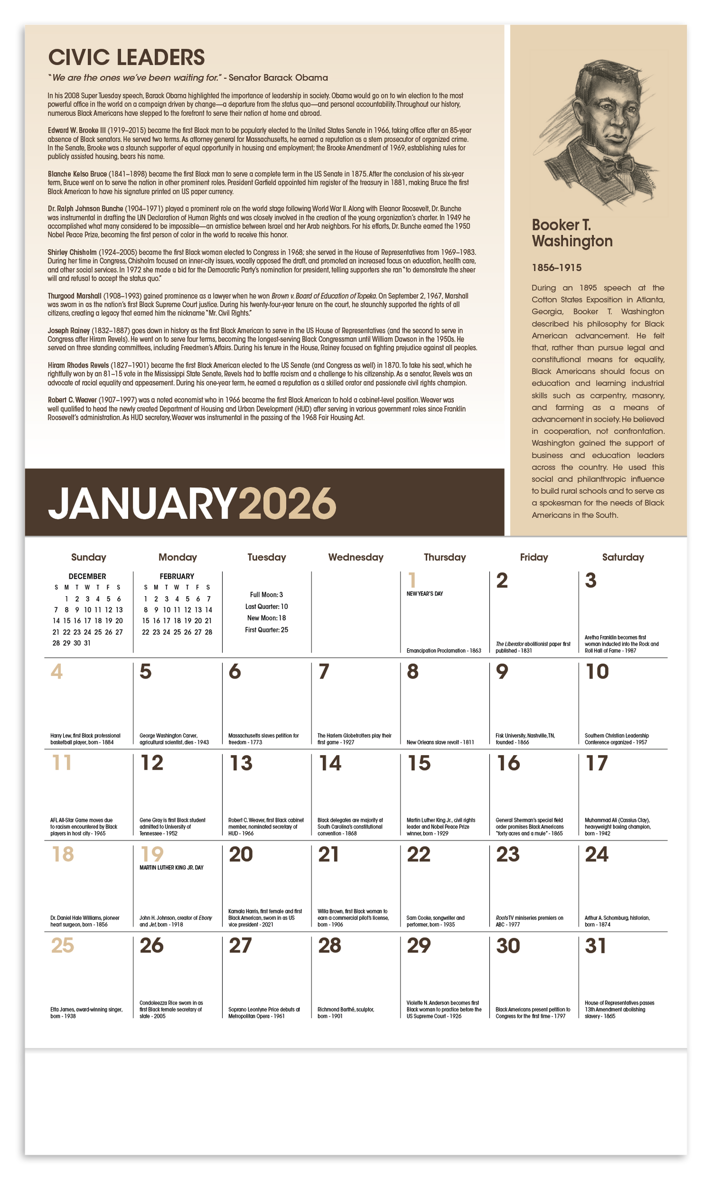 Triumph Calendars AfricanAmerican Heritage Barack Obama Calendar-6705