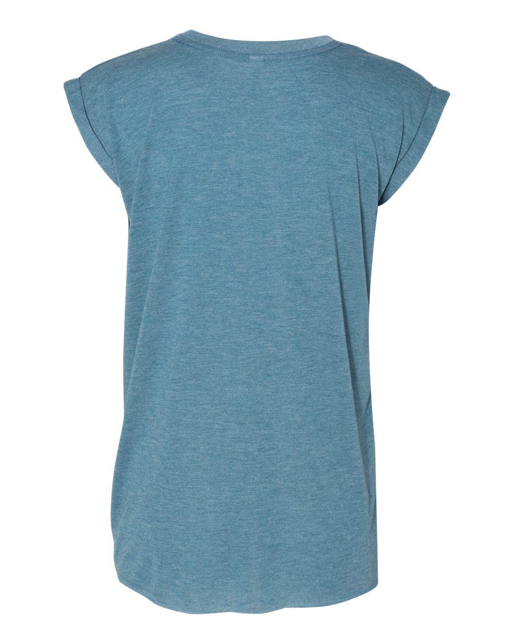 BELLA + CANVAS Women’s Flowy Rolled Cuffs Muscle Tee - 8804