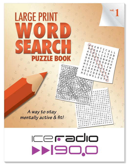 Puzzle Book LARGE PRINT Word Search-40936