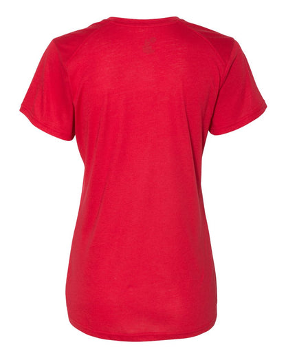 Badger Women’s Triblend Performance V-Neck Short Sleeve T-Shirt - 4962