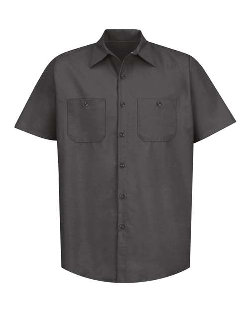 Men's Tall Industrial Short Sleeve Work Shirt