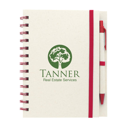 Good Value BoC Recycled Spiral Notebook with Pen-12005