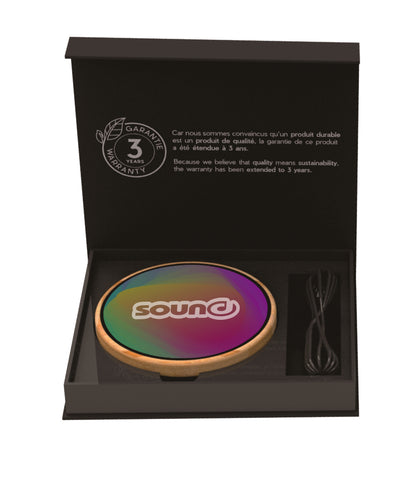 SCX Innovative Design FullColor Bamboo 15W Wireless Charger-32527