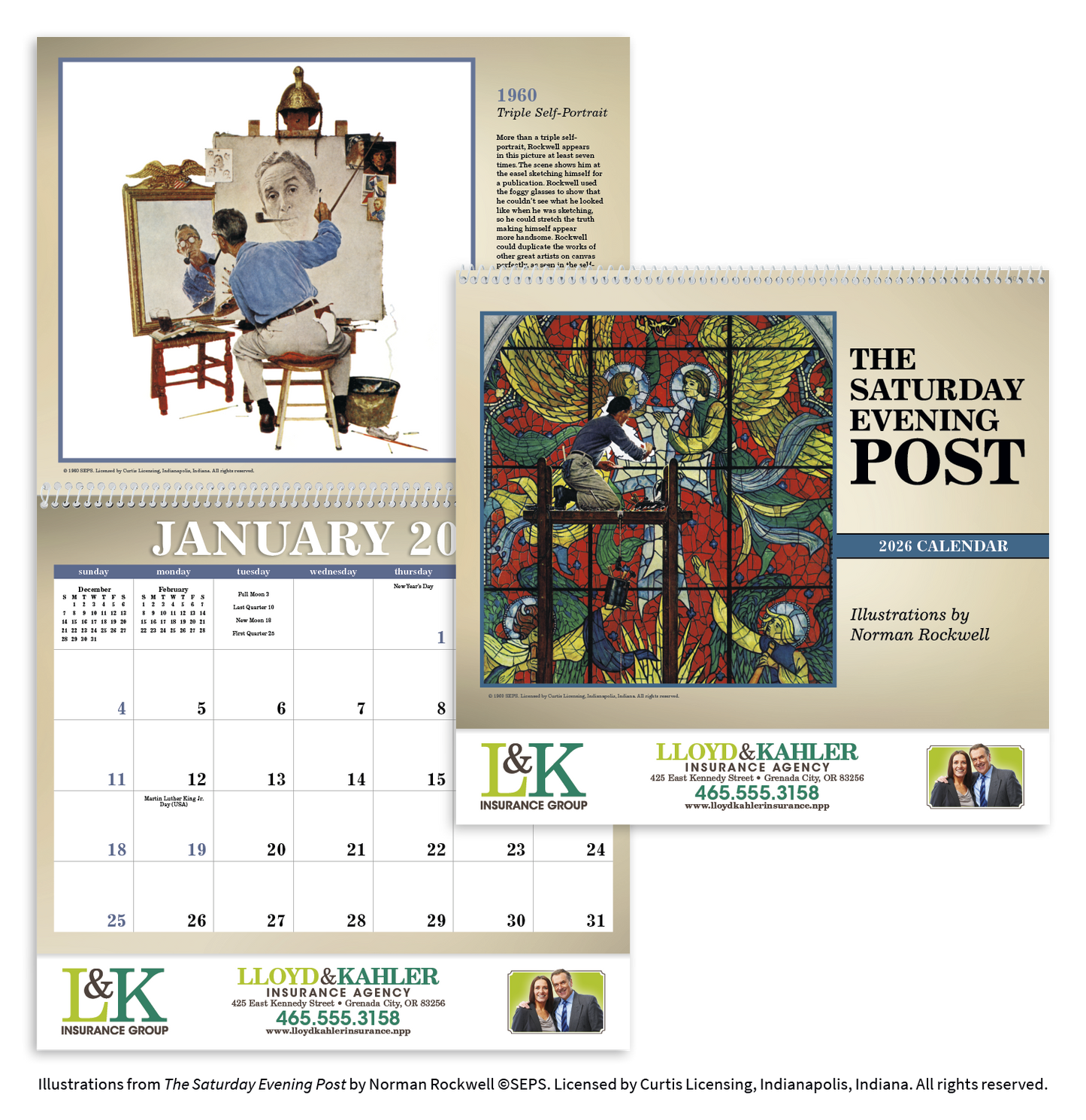 Triumph Calendars The Saturday Evening Post Illustrations by Norman Rockwell Calendar-1101