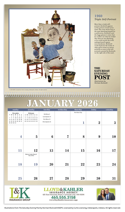 Triumph Calendars The Saturday Evening Post Illustrations by Norman Rockwell Calendar-1101