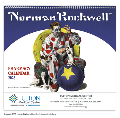 HotLine Products Rockwell Pharmacy Special Markets Calendar-123