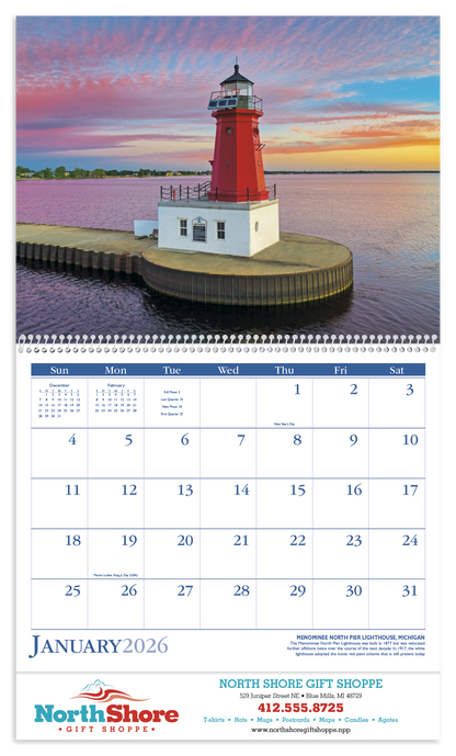Triumph Calendars Lighthouses Calendar-1703