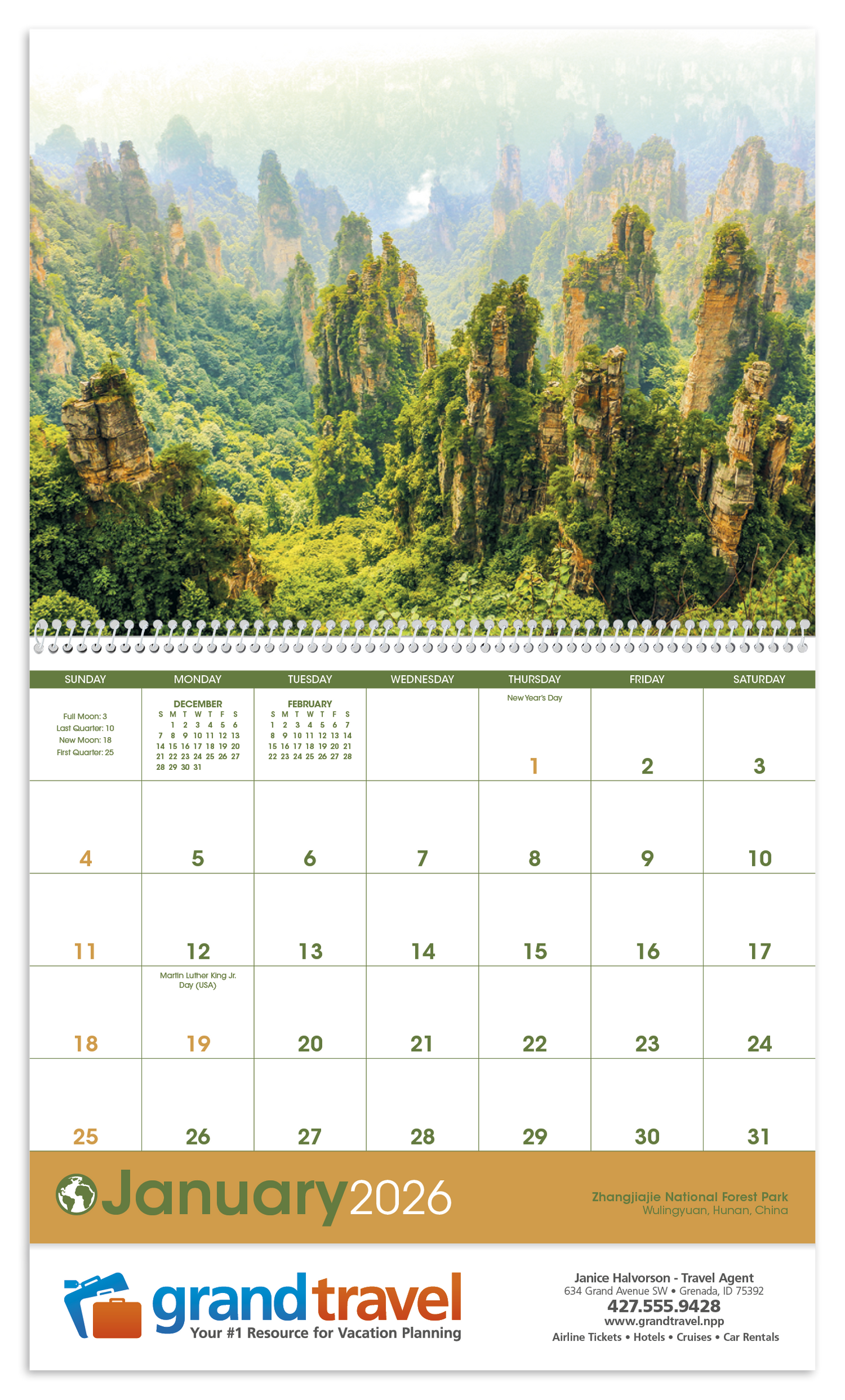 Triumph Calendars World Scenic Calendar-1712
