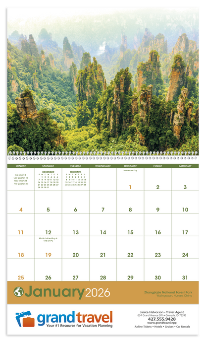 Triumph Calendars World Scenic Calendar-1712