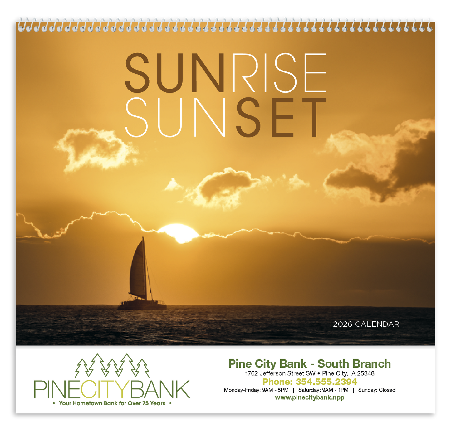 Triumph Calendars Sunrise Sunset Calendar-1715