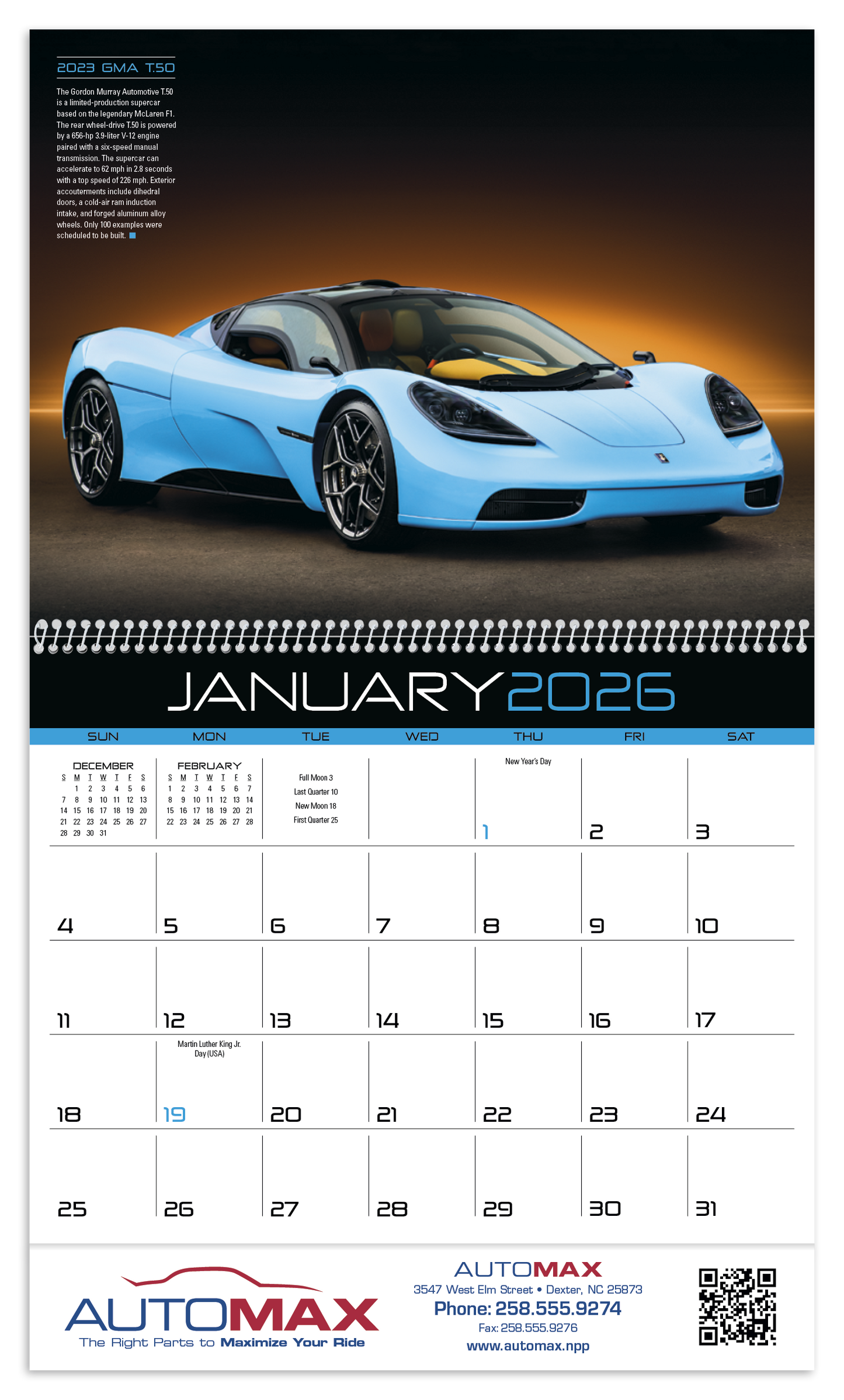 Triumph Calendars Exotic Cars Calendar-1859