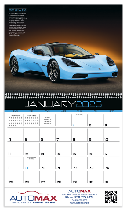 Triumph Calendars Exotic Cars Calendar-1859