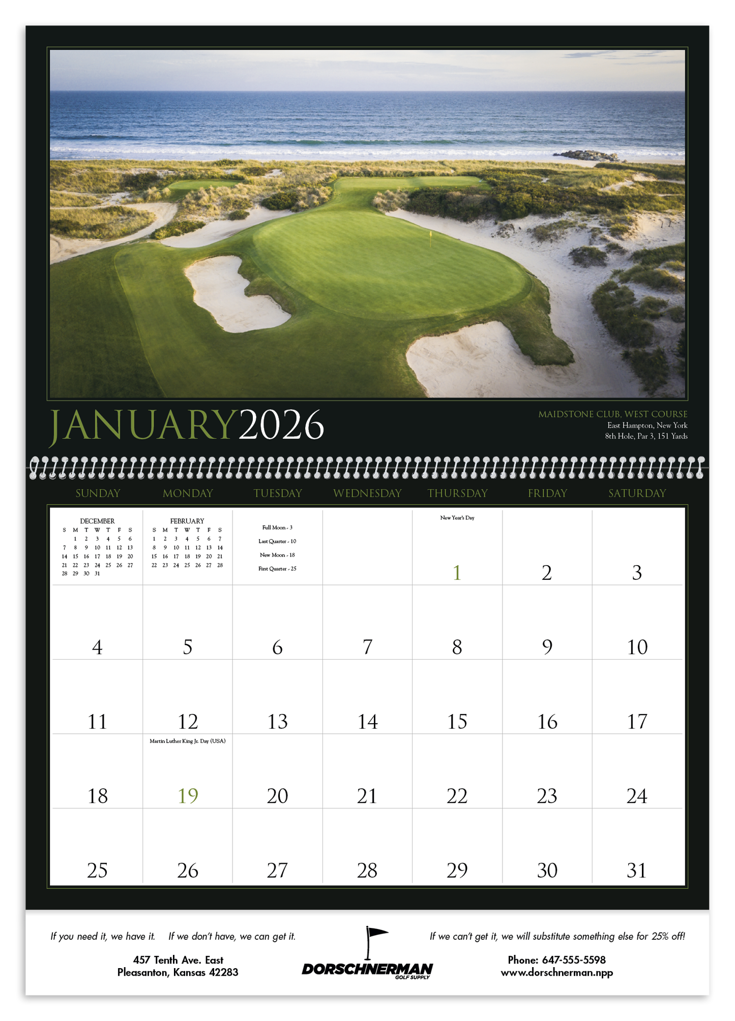 Triumph Calendars Golf America Calendar-2201