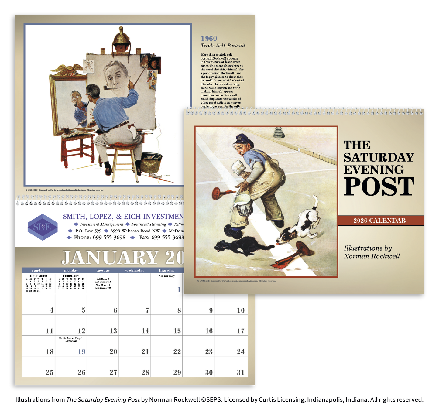 Triumph Calendars The Saturday Evening Post Illustrations by Norman Rockwell Calendar-2508
