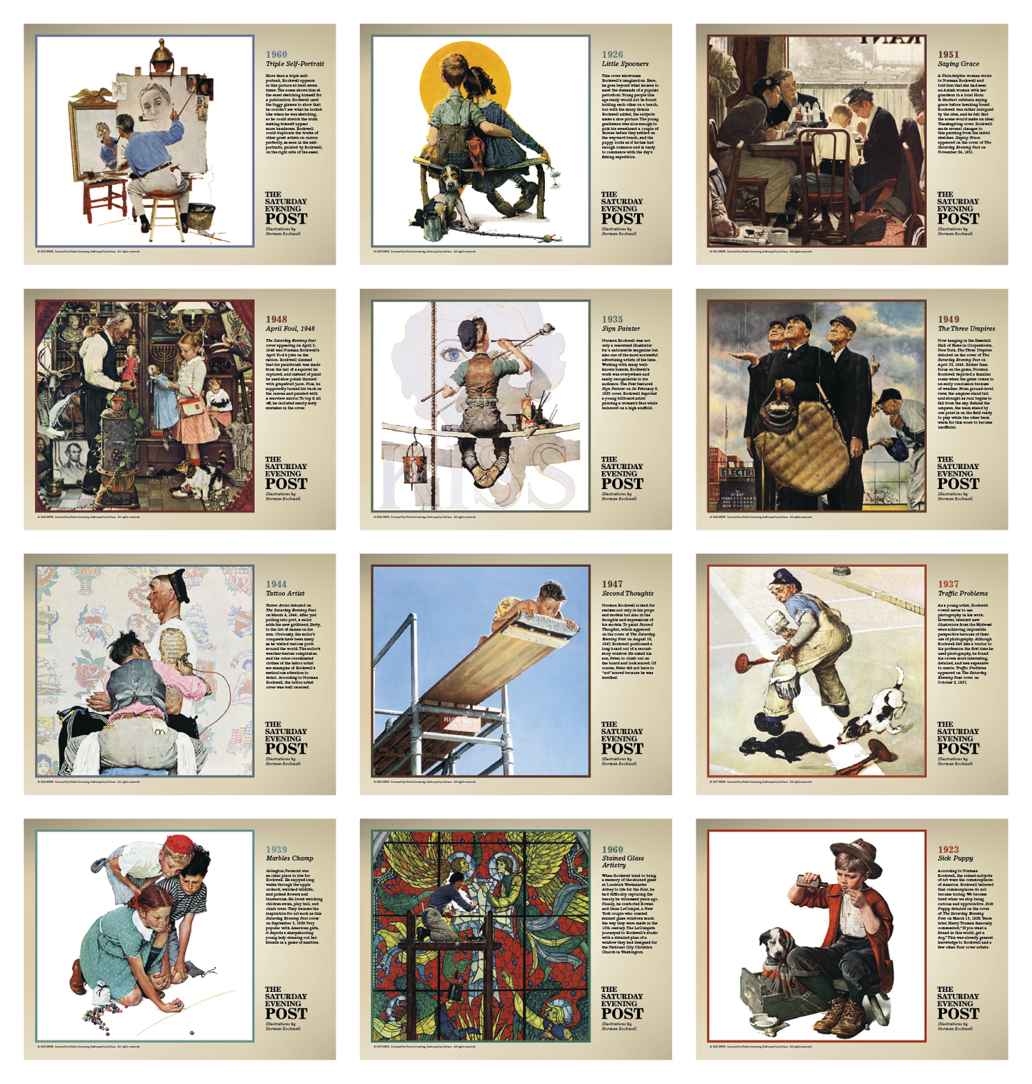 Triumph Calendars The Saturday Evening Post Illustrations by Norman Rockwell Calendar-2508