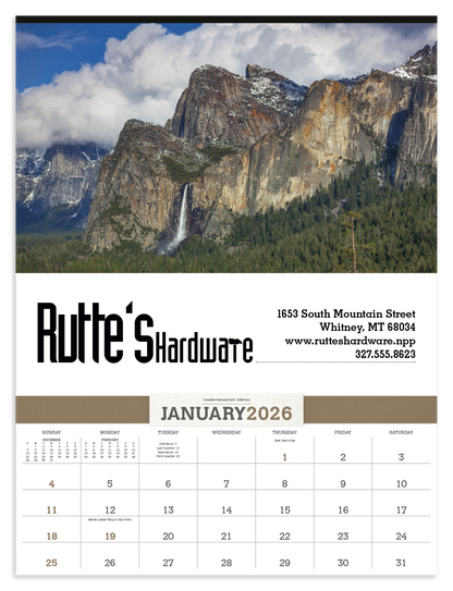Triumph Calendars American Splendor with Date Blocks Calendar-3108