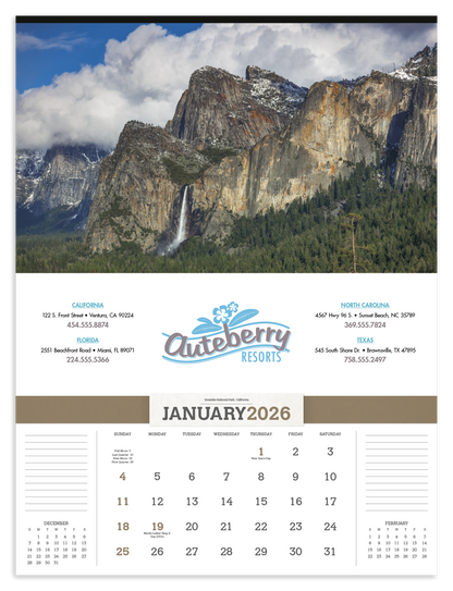 Triumph Calendars American Splendor without Date Blocks Calendar-3109