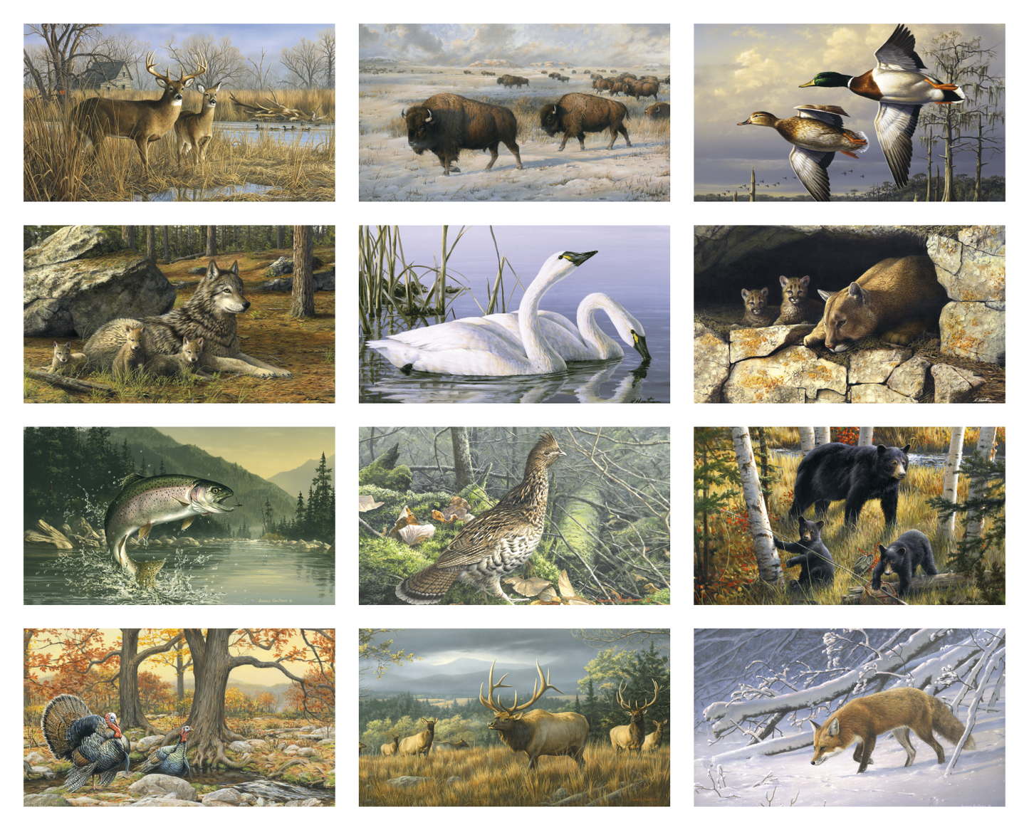 Triumph Calendars Wildlife Art by the Hautman Brothers Calendar-3111