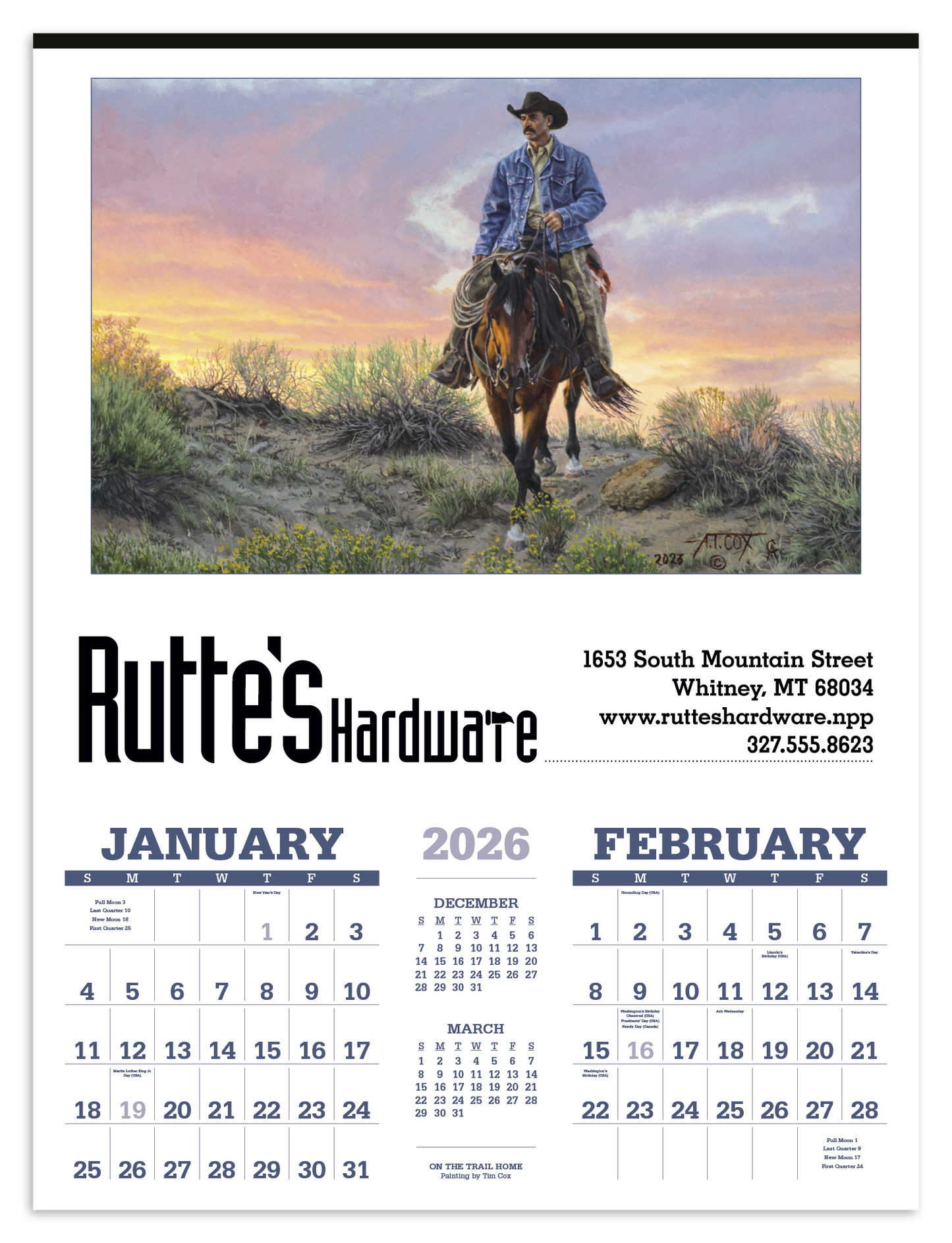 Triumph Calendars American West by Tim Cox Calendar-3204