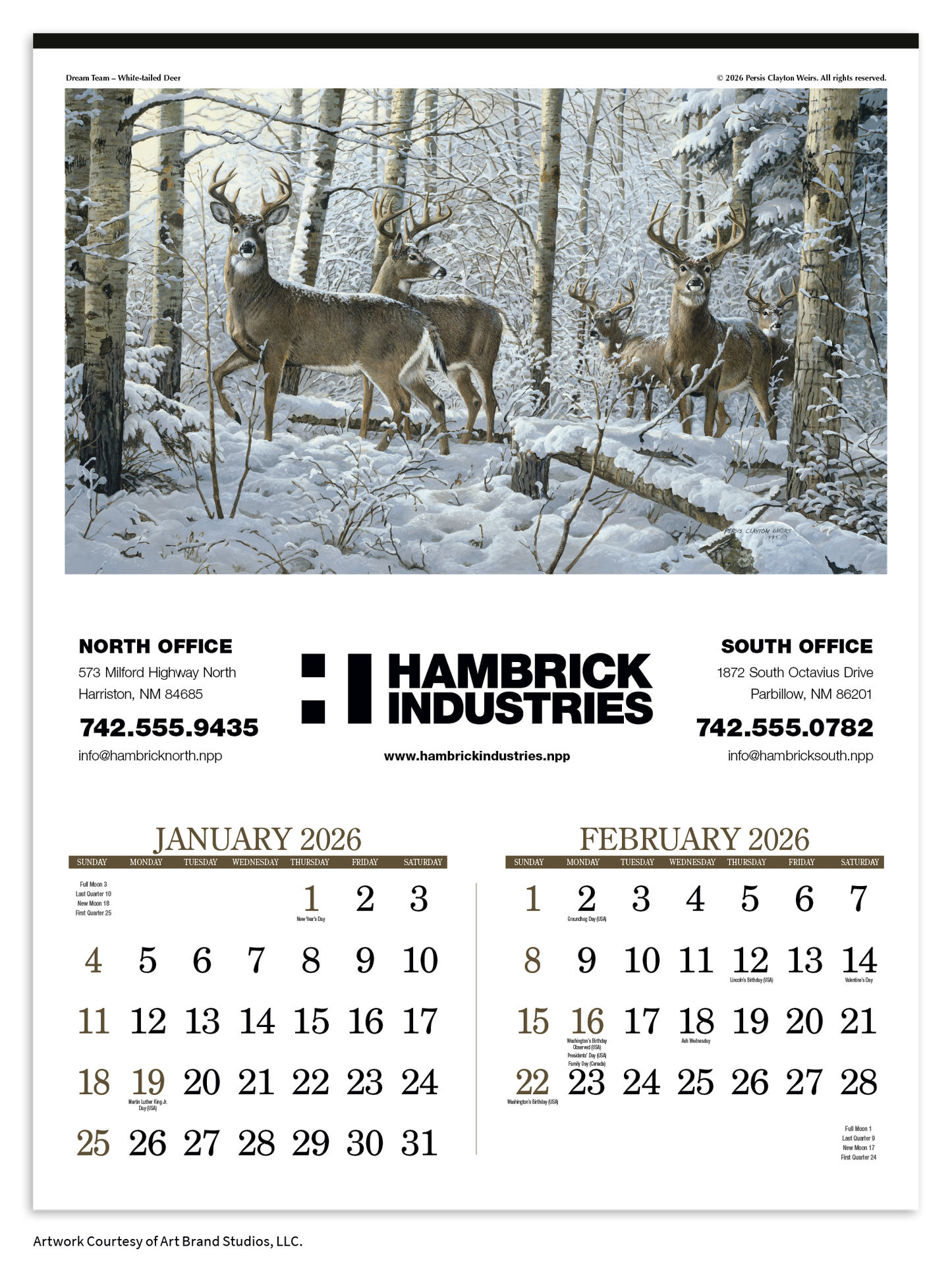 Triumph Calendars Wildlife Art Calendar-3208