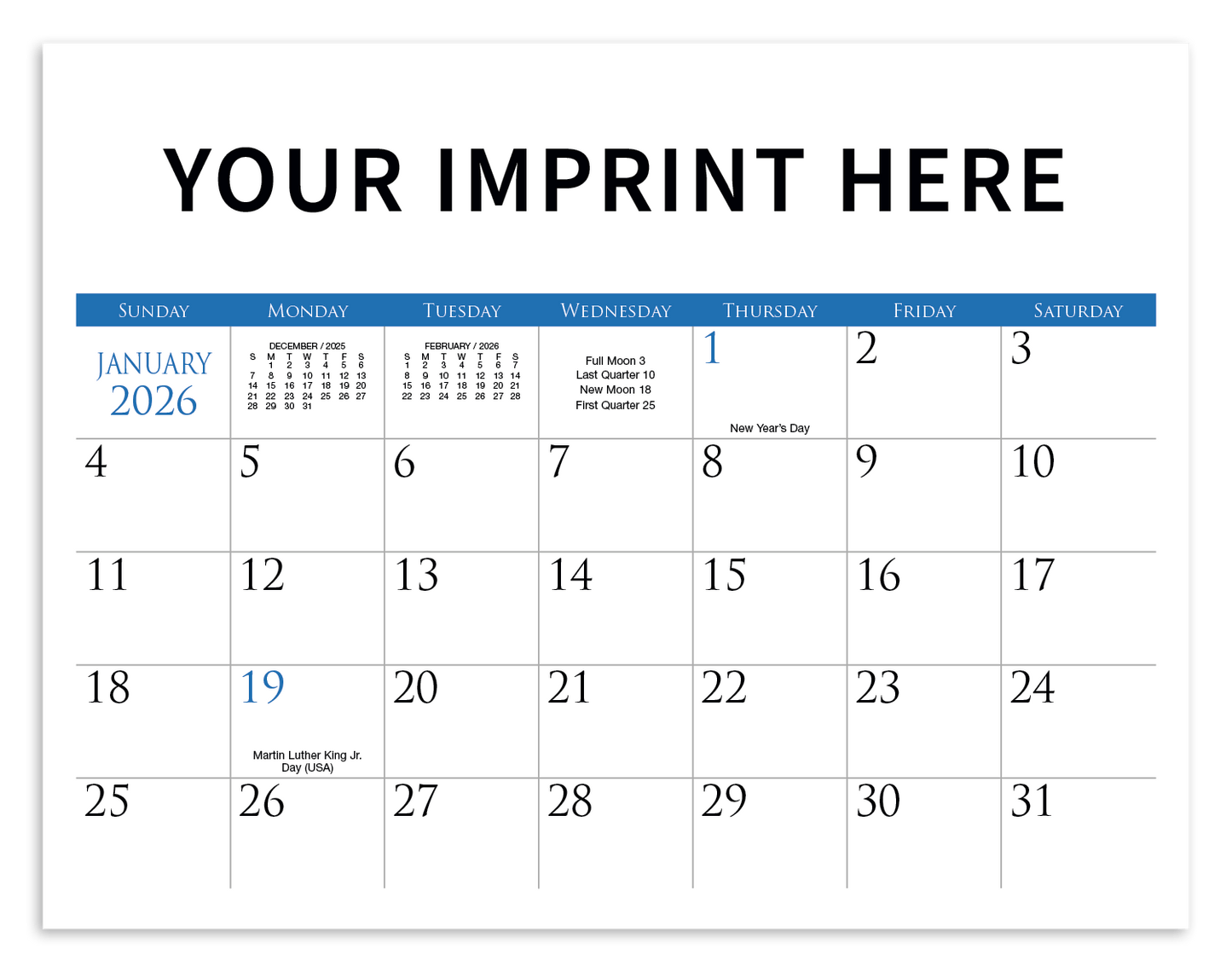 Triumph Calendars Small Quantity Custom  Spiral Calendar-350