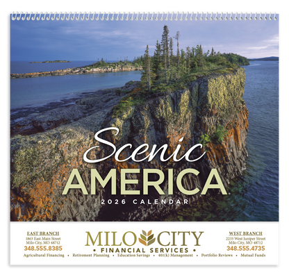 HotLine Products Scenic America Appointment Calendar  Spiral-400