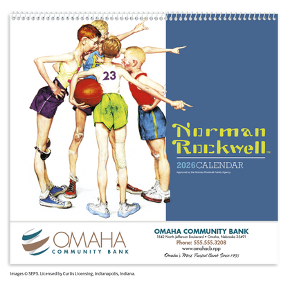 HotLine Products Norman Rockwell Appointment Calendar  Spiral-402H