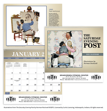 Triumph Calendars The Saturday Evening Post Deluxe Pocket Calendar-4076