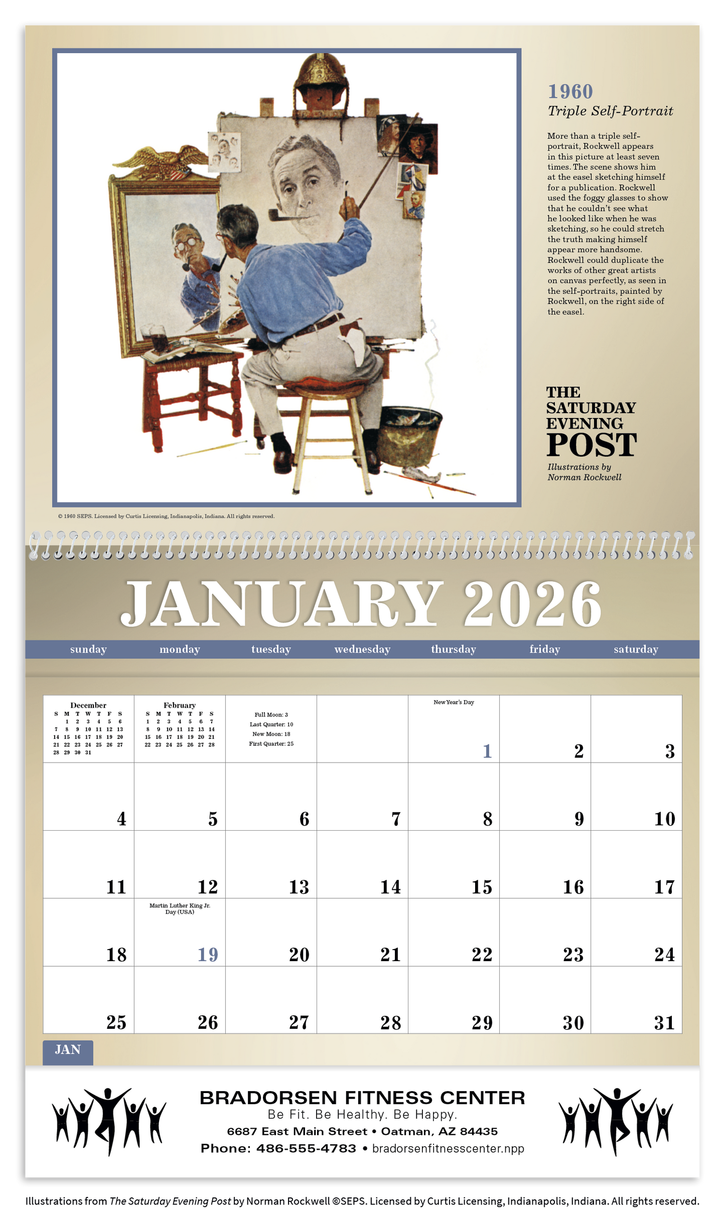 Triumph Calendars The Saturday Evening Post Deluxe Pocket Calendar-4076