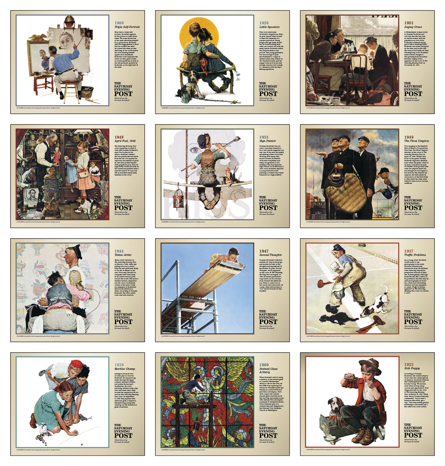 Triumph Calendars The Saturday Evening Post Deluxe Pocket Calendar-4076