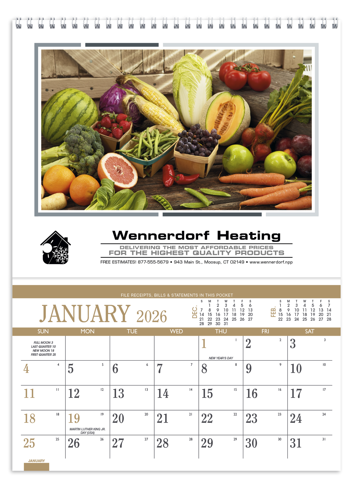 Triumph Calendars Recipe Pocket Calendar-4101
