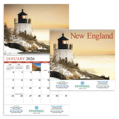 HotLine Products New England Appointment Calendar  Spiral-412