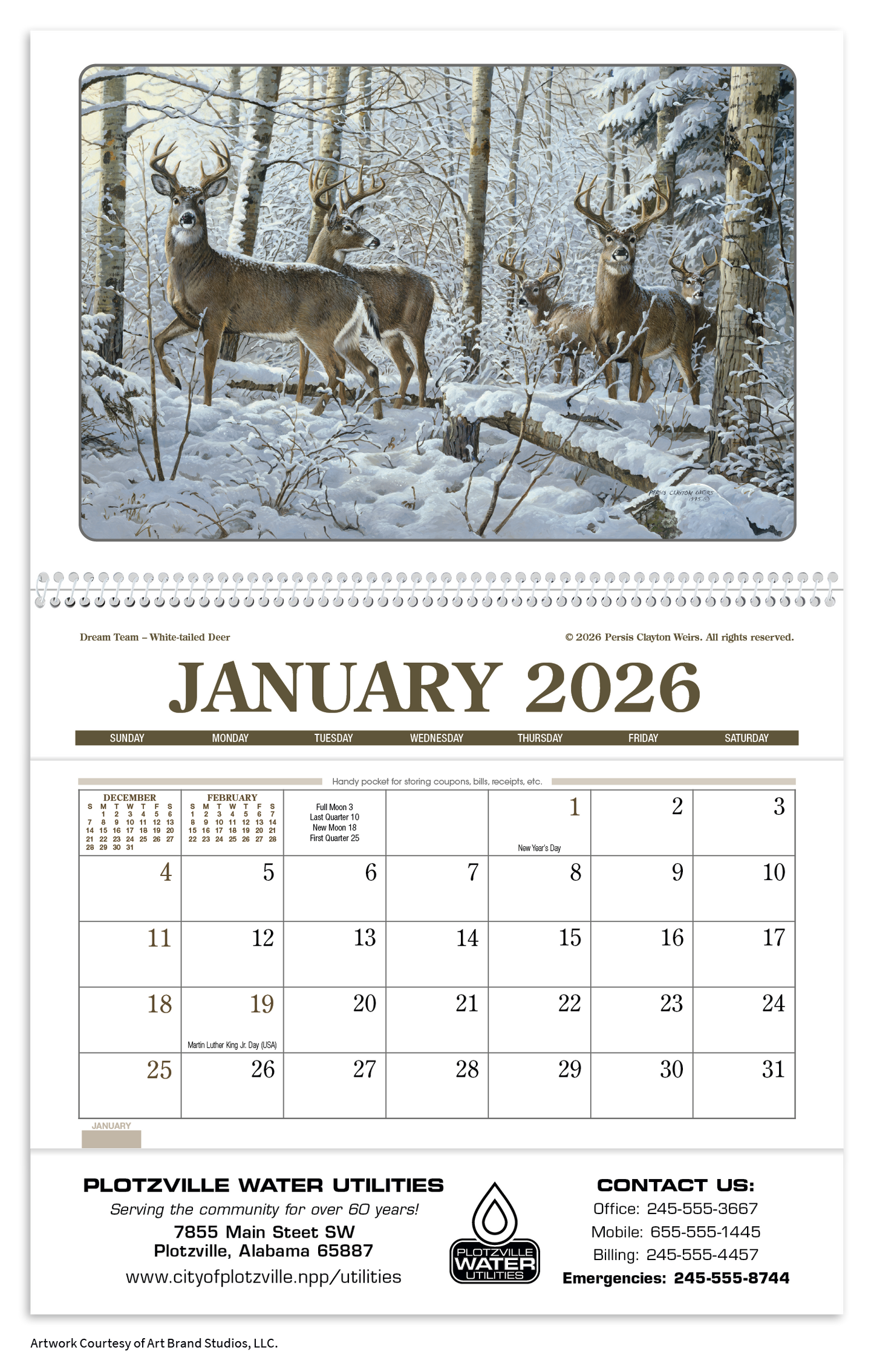 Triumph Calendars Wildlife Art Pocket Calendar-4153