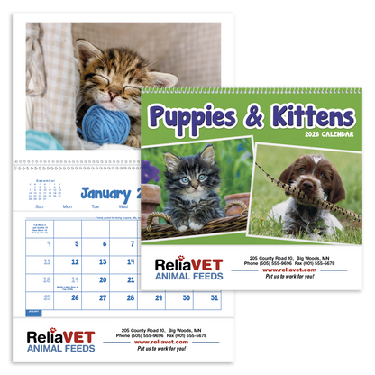 Triumph Calendars Puppies  Kittens Pocket Calendar-4155